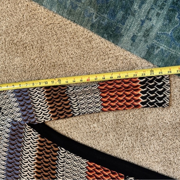 NIC+ZOE Chevron Knit Dress L Multicolor Lined Long Sleeve Fall OfficeCore Casual - Picture 9 of 10